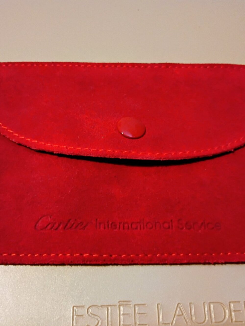 Authentic Vintage Cartier International Service travel pouch
